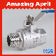  Water Treatment CF8/CF8m Male & Female Thread End 2PC Floating Ball Valve