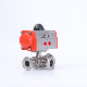 ISO 5211/DIN3337 Pneumatic Automatic Sanitary 3-Way Ball Valve