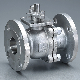  DN 15-100 High Level Q41f 304L /316L Stainless Steel Straight Through Flange Ball Valve