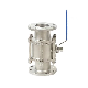  Full Bore Stainless Steel with ISO5211 Pad 3PC Industrial Flange Floating Ball Valve