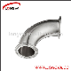 Sanitary DIN Stainless Steel Clamped 90 Degree Elbow