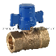 Lead Free Bronze Lockable Ball Valve with Butterfly Handle