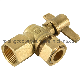 Dzr Brass Angle Lockable Ball Valve From China Manufacturer