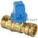  Lateral Dzr Brass Ball Valve with Cast Iron Square Cap