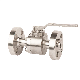  Forged Steel Side Entry Stainless Steel F304 F316 Floating Type Forging 3PC Ball Valve Rtj Flange Connection