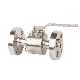 Forged Steel Side Entry Stainless Steel F304 F316 Floating Type Forging 3PC Ball Valve Rtj Flange Connection