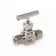 Stainless Steel SS316 6000psi 1/4 Inch Double Ferrules Tube Union Integral Forged Needle Valve