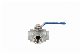  Stainless Steel Soft Seated 3 Way Ball Valve with Quality Testing