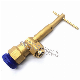  OEM/ODM DN15 Copper Brass Angle Type Locking Water Meter Ball Valve with Plastic Cap