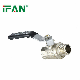 Ifan Brass Fitting Wave Long Black Handle High Pressure Brass Ball Valve