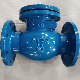  DIN 3202 Blue Electrostatic Spraying Surface Treatment Brass Sealing Swing Check Valve