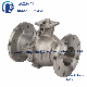  DIN ISO5211 Directly Mount Pad Wcb/CF8/CF8m Pn16-40 Stainless Steel Flange Ball Valve