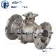 DIN ISO5211 Directly Mount Pad Wcb/CF8/CF8m Pn16-40 Stainless Steel Flange Ball Valve