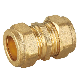 En1254-2 15mm Pipe Connector Plbuming Brass Compression Fitting