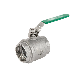  Stainless Steel Two-Piece Screw Ball Valve with Lock Domestic Water Valve Industrial Valve Made in China