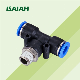  Ipb Three Way Male Thread Pneumatic Quick Pipe Coupling One Touch Tube Fitting