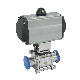 Tc Pneumatic Non-Retention Ball Valve with Mechanical Polished Single Action