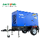 Mobile Genset 100kVA 80kw Trailer Diesel Generator with Two Wheels