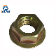  Carbon Steel /Color Zinc Plated Hex Flange Nuts (DIN6923)
