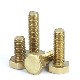  High Quality Brass Bolt Copper Bolts and Nuts Brass Hex Head Bolts and Nuts DIN933 DIN931
