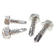  M5.5 Carbon Steel Plastic Washer Stainless Steel 304 316 410 Self-Drilling Screw
