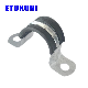 EPDM Galvanized Steel Fixed Rubber Lined Saddle Hose Clamp manufacturer