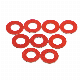 Paper Red Color Fiber Washer Insulating Flat Washer Plain Gasket Ring Meson Spacer Washers