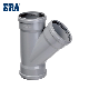  Era En1401 En1329 UPVC/PVC/Plastic/Drainage Fittings with Skew Tee with Three Rubber Rings