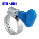 Plastic Butterfly Handle Key Adjustable Hose Clamp