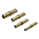  Od 6mm/8mm/10mm/12mm Brass Hose Fittings Barbed Straight Hose Joiner Air Fuel Water Pipe Gas Tube Connector