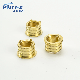  Pntek 2022 Free Sample Brass Fittings Threaded Insert Brass Insert