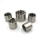 304/316 Stainless Steel Pipe Fitting Bsp NPT Female Thread Sleeve Coupling