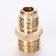 Forged Thread Connecting 1/2-Inch X 1/2-Inch NPT Male Pipe, Hex Nipple Straight Connector Pipe Fitting Brass Nipple Fittings