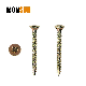 Gold Yellow / Clear Zinc Plated Pz Recess Double Countersunk Head Wood Screw Turbo Screw