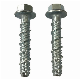  China Good Quality Hexagon Flange Head Concrete Bolt Screws, Tapcon Screw Sleeper Screw Black Zinc Plated Tapcon Screw Concrete Nails