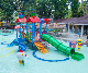 Water Park Playground Equipment Fiberglass Aqua Tower with Water Splash Pad