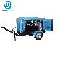  Industrial 185cfm-1400 Cfm 2/4 Wheels Mining Trailer Portable Mobile Road Diesel Engine Direct Driven Screw Type Rotary Air Compressor for Well Drilling Rig