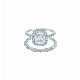  Fashion Jewelry 925 Silver 10K 14K 18K Gold CZ Fashion Classics Engagement Ring for Women