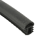  Solid EPDM Rubber Extruded Aluminum Door Window Seal