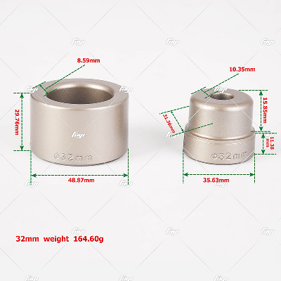 32mm Heating Spigots and Sockets 1" Adapter Heating Faces 3