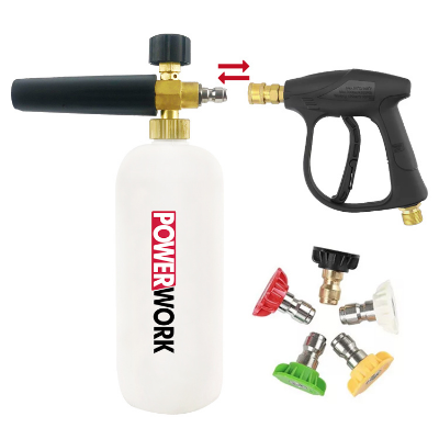 Adjustable Foam Spray Bottle High Pressure Washer Tools Spray Bottle with 1/4" Quick Connector