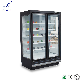 Remote Compressor Supermarket Diary Drinks Fruit Fresh Keeping Storage Display Vertical Refrigerator