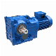  Right Angle Shaft Helical Gear Motor Combination with Worm Wheel