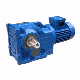 Right Angle Shaft Helical Gear Motor Combination with Worm Wheel