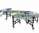  Electric Power Retractable Flexible Expandable Rubber Roller Conveyor System