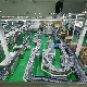 Logistic Bottle Cans Carton PU Belt Roller PVC Conveyor