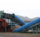 Bw500mm/ 800mm Vertical Sidewall Conveyor Heat Resistant Rubber Belt Conveyor with Frame