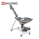 Discharge Incline Bendable Screw Auger Conveyor with Hopper for Plastic Pellets Flour Packaging Powder Filler Feeding