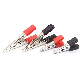  Test Lead Connection Alligator Clip Nickel Plated Red and Black Auto Electrical Wire Clip