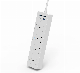 4 Outlet BS Surge Protector Single Row Extension USB Socket